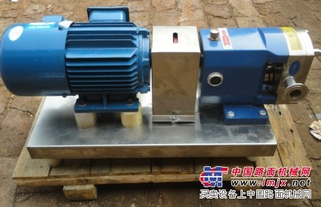 供應江蘇恒運牌移動式凸輪轉子泵，高粘度泵，衛生間級轉子泵