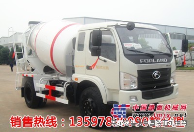 供应福田4立方混凝土搅拌运输车水泥搅拌车多少钱