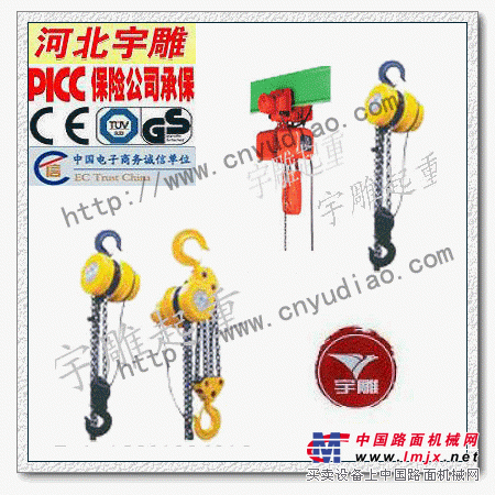 供应DHY型环链电动葫芦|一吨环链电动葫芦|挂钩式电动葫芦