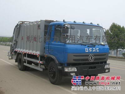 压缩垃圾运输车_东风145大型垃圾车，10m³压缩垃圾车