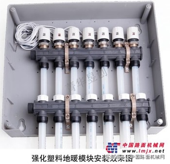 供应菁华昱创牌强化塑料地暖分集水器