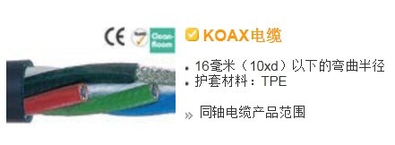 艾克福特——专配‘CFKoax1.01电缆’北京IGUS代理