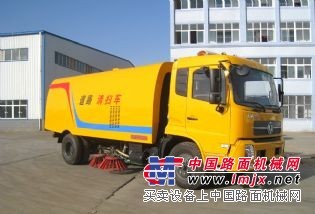 东风天锦洒水垃圾清扫车,11吨大型环卫扫地车,街道柴油扫路车