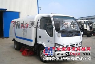 5吨厂区街道清扫车,庆铃五十铃600P扫地车,小型柴油扫路车
