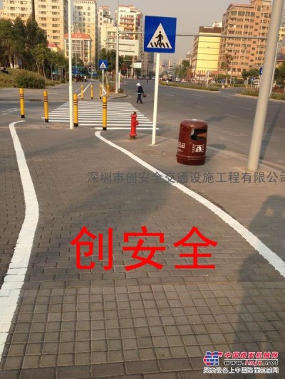 深圳划线 道路标线规格 停车场划线设计15012886586