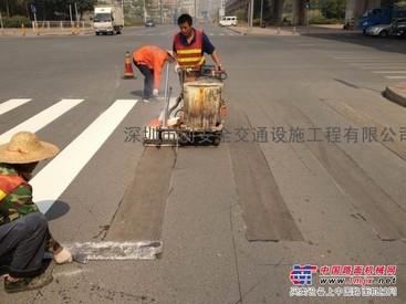 深圳市政路划线 停车场划线 车位划线 热溶标线 交通设施