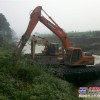 安徽安庆出租水路挖机 水路两栖挖掘机水陆挖掘机加长臂
