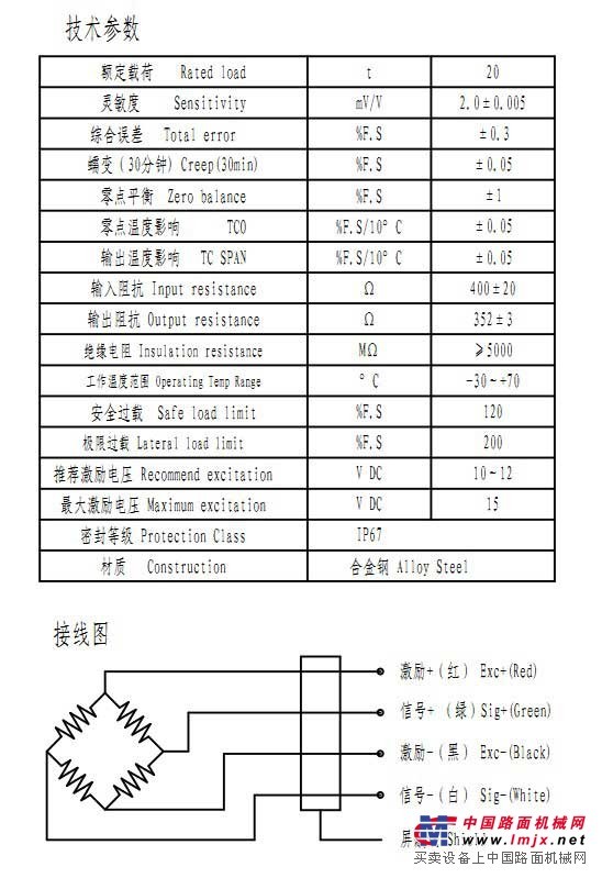 干粉砂浆罐专用称重传感器（型号：YHZY-1）