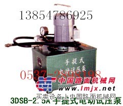 3DSB-2.5手提式電動試壓泵濟寧鑫隆年底廠家直銷特價銷售
