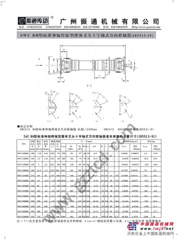 SWC型十字万向联轴器-广州振通机械有限公司