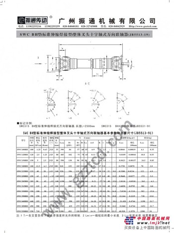 SWC型十字萬向聯軸器-廣州振通機械有限公司