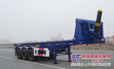 黑龙江鸡西市集装箱式平板后翻挂车价格|鸡西市平板后翻车上牌照