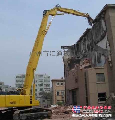 供應徐工470C挖掘機加長臂 挖掘機三段式拆樓臂廣州廠家