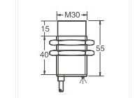 M30*55mm电容式接近开关