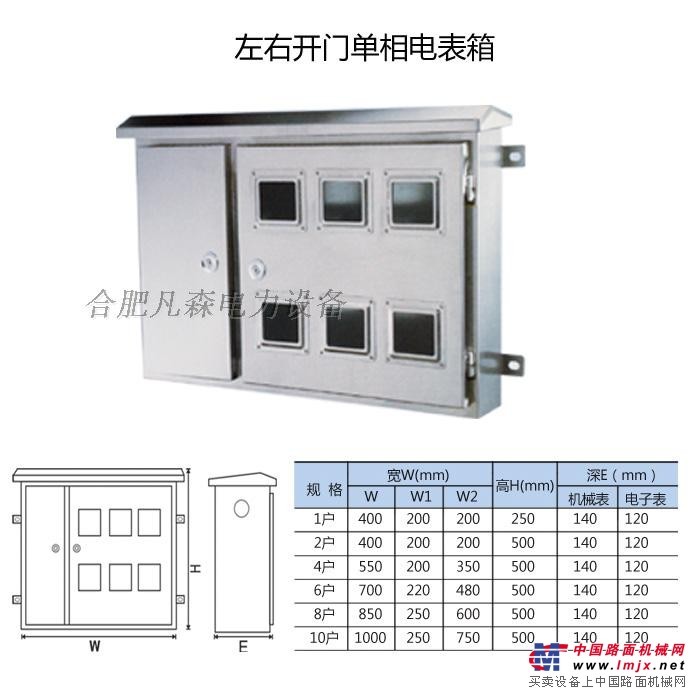 供应合肥不锈钢单相电表箱 三相电表箱 JXF控制箱