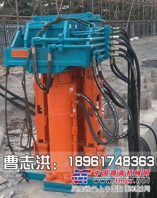 双节油缸拔桩机，一体式遥控拔桩机