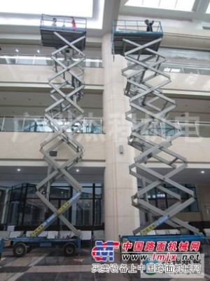廣州6米—12米自走式高空作業平台車租賃