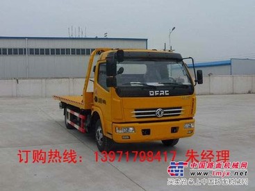 供应全国国四东风多利卡4400轴距一拖二型清障车