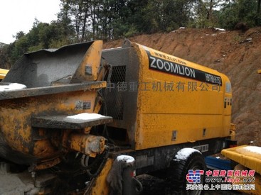 现向全国出租中联混凝土拖泵合同约保设备施工进度