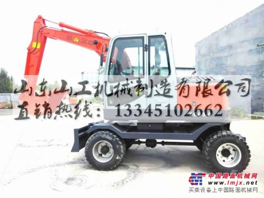 厂家直销小型轮式挖掘机SG65-8轮式挖掘机