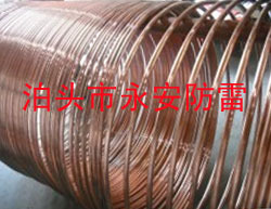 水平连铸铜包钢圆线具有很强的耐腐蚀性与强度
