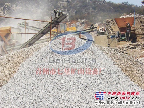 青州大型破碎機生產線，鵝卵石製砂生產線，山東石灰石破碎機