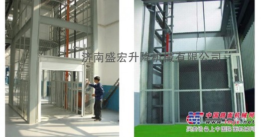 供应济南盛宏带外围防护网安全实用的升降平台