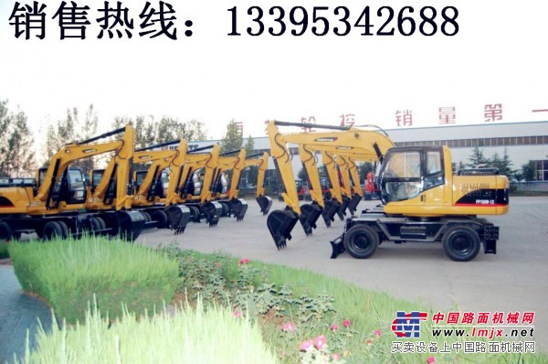 厂家直销性能优异价格销量的的轮胎式挖掘机