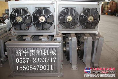 供应小吊车配件--双扇叶散热器  厂家济宁贵和机械