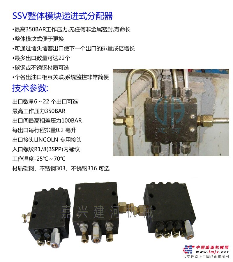 浙江建河V林肯递进式分配器 
