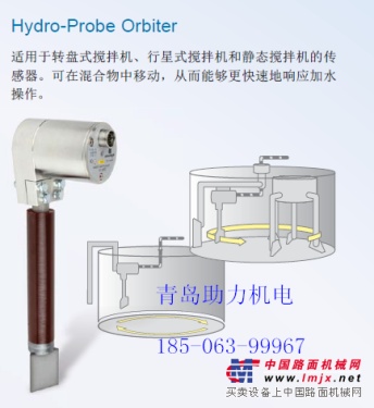 hydronix运动型混凝土湿度传感器orbitor