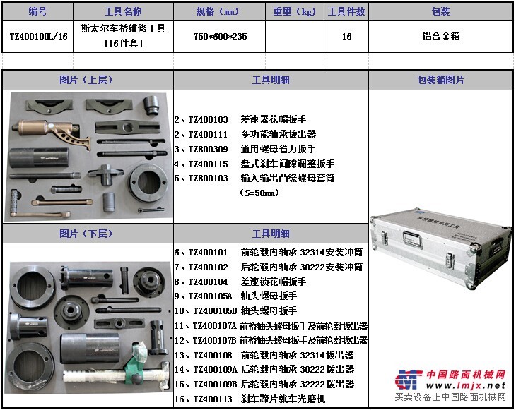 斯太尔车桥维修工具哪家好 田中工贸瞧一瞧