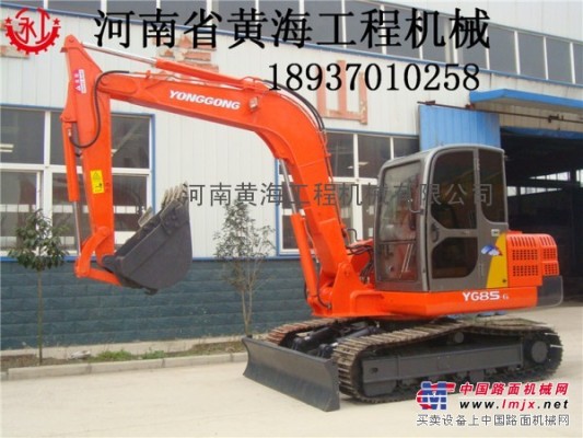 河南黄海YG85-6液压轮式挖掘机