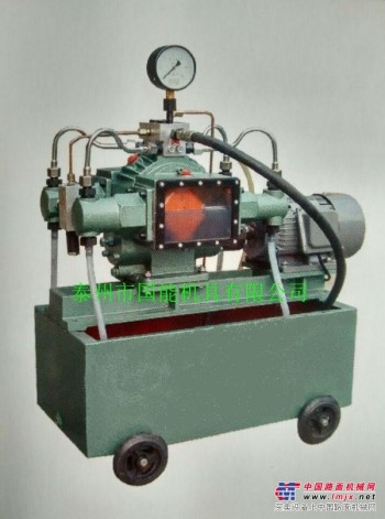 泰州国能机具专业提供各类优质手动 电动试压泵 压力自控试压泵