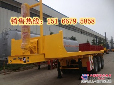 8米平板后翻自卸半挂车报价