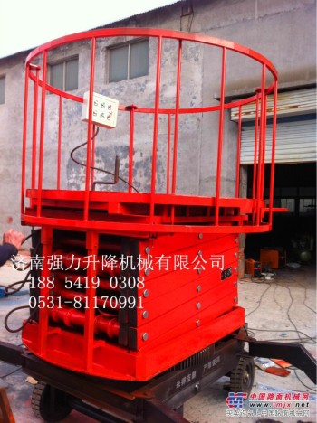 陝西現貨10米移動式升降機/高空作業平台/液壓卸貨平台價格