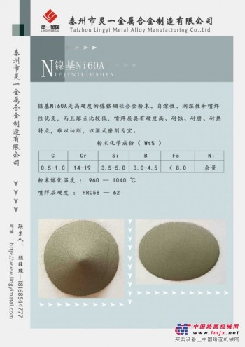 供应镍基合金粉末Ni60A