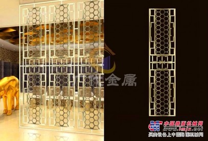 不锈钢屏风 不锈钢镂空屏风 玫瑰金不锈钢屏风
