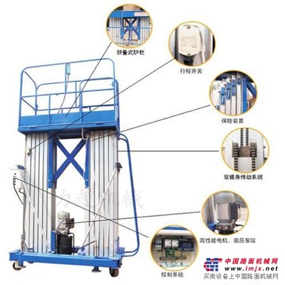 供應鋁合金雙柱升降機，移動式升降機，固定式升降機，旋轉舞台