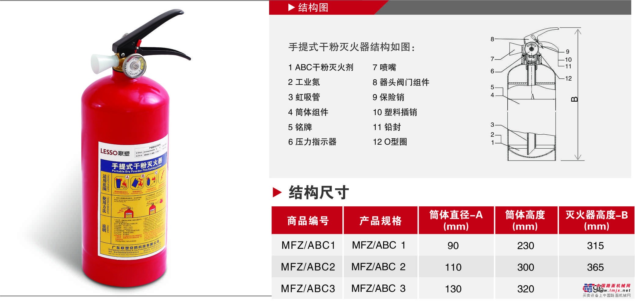 MFZ手提式干粉灭火器