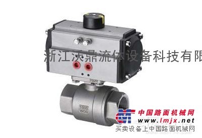 供应Q611F两片式单作用丝扣气动球阀