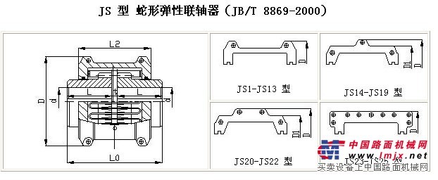 大量批发JS蛇形弹簧联轴器/荣威机械