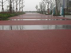 磊城达专业供应彩色透水地坪：黄冈彩色透水地坪施工