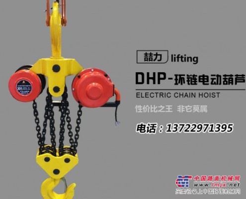 供应河北喆力批发群吊建筑电动环链葫芦|10吨DHP链条提升机