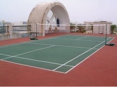 奥丰供应质量超好的硅PU羽毛球场|汉南硅PU羽毛球场