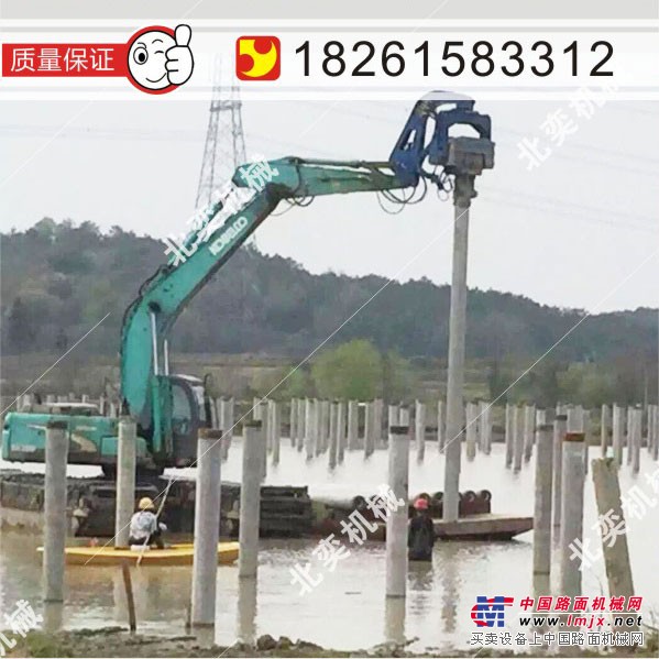 供应挖掘机振动锤打桩机 液压打桩机 挖掘机液压压桩机