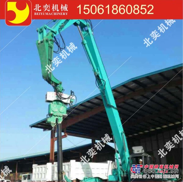 供应液压打桩机厂家 震动打桩锤 新款光伏桩打桩机