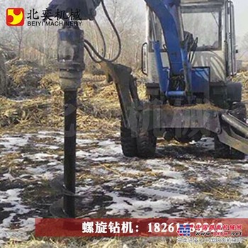 供应液压螺旋钻机 电线杆挖坑机打桩用螺旋管 压桩机