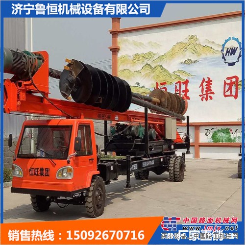 履带式螺旋打桩机 旋转打桩机 履带式工程基坑打桩机