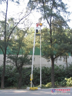 广州天河路灯维修单桅杆升降机出租